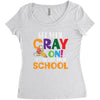 Get Your Cray On It's Last Day Of School Women's Triblend Scoop T-shirt