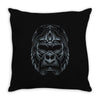 abstract gorilla face Throw Pillow