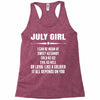 Super July Girl Racerback Tank