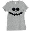 pumpkin funny face Ladies Fitted T-Shirt