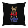 the snuggle is real Throw Pillow