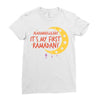 Alhamdullillah It's My First Ramadan Ladies Fitted T-Shirt
