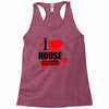 i love house music t shirt men logo3 new t shirt clothing design men Racerback Tank