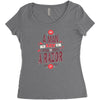 be a man and say no to a razor Women's Triblend Scoop T-shirt