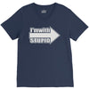 i'm with stupid V-Neck Tee