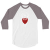 three of swords 3/4 Sleeve Shirt