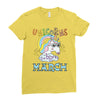 unicorns are born in march cute unicorn Ladies Fitted T-Shirt