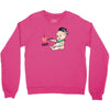 Cute Baby Painter's Dad Love Crewneck Sweatshirt