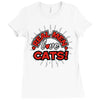 real men love cats (3) Ladies Fitted T-Shirt