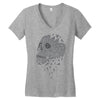 skull triangle Women's V-Neck T-Shirt