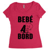 bebe a bord Women's Triblend Scoop T-shirt