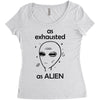 As Exhausted As Alien Women's Triblend Scoop T-shirt