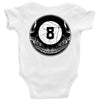8ball skull Baby Onesie