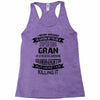 Super Cool Gran Of A Freaking Awesome Granddaughter Racerback Tank