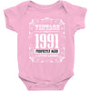 vintage made in 1991 perfectly aged a living legend Baby Bodysuit
