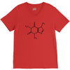 caffeine molecule t shirt coffee funny V-Neck Tee