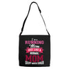 running mom white Adjustable Strap Totes