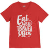 eat well travel often V-Neck Tee