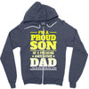 proud son dad Zipper Hoodie