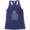 i don't run Racerback Tank