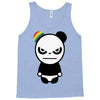 angry panda rainbow Tank Top