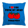 from my head tomatoes Throw Pillow