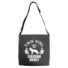 This Girl Loves Siberian Husky Adjustable Strap Totes