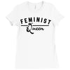 feminist queen Ladies Fitted T-Shirt