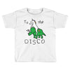 To The Disco (Unicorn Riding Triceratops) Toddler T-shirt