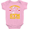 training to be gym master Baby Bodysuit