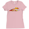 top bun Ladies Fitted T-Shirt