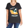 reading is jawsome Ladies Curvy T-Shirt