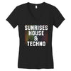 Sunrises House &amp; Techno Women's V-Neck T-Shirt