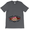 August Peeking Out Baby Girl T-Shirt