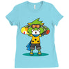 rufu the skaterwolf Ladies Fitted T-Shirt