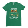 july girl is a perfect combination of princess and warrior Ladies Fitted T-Shirt