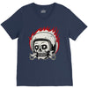skull biker V-Neck Tee