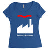 factory records   retro record label   mens music Women's Triblend Scoop T-shirt