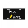 be a hero logo white License Plate