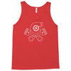 turbo skull and crossbones Tank Top