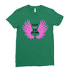 i wear pink for my mom Ladies Fitted T-Shirt