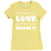 rescue love Ladies Fitted T-Shirt