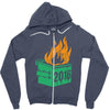 2016 dumpster fire Zipper Hoodie
