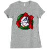christmas wreath bluebie bust by bluekazenate Ladies Fitted T-Shirt