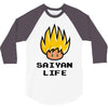 saiyan life 3/4 Sleeve Shirt