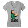 liver cancer awareness can do it Women's V-Neck T-Shirt