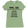 April Girl Ladies Fitted T-Shirt