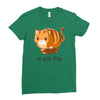 if it fits i sits Ladies Fitted T-Shirt