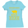 ugly sweater party beer bear funny Ladies Fitted T-Shirt