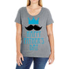 happy father's day 2 Ladies Curvy T-Shirt